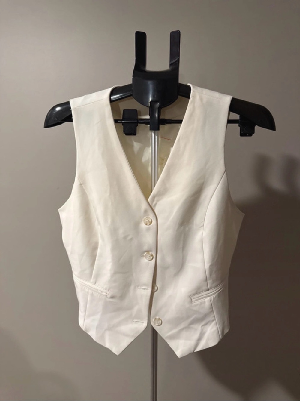 Sincerely Jules Cream Button Vest